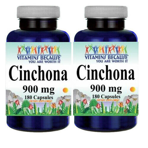 Cinchona Bark 900mg 2X180 Caps Cinchona Calisaya
