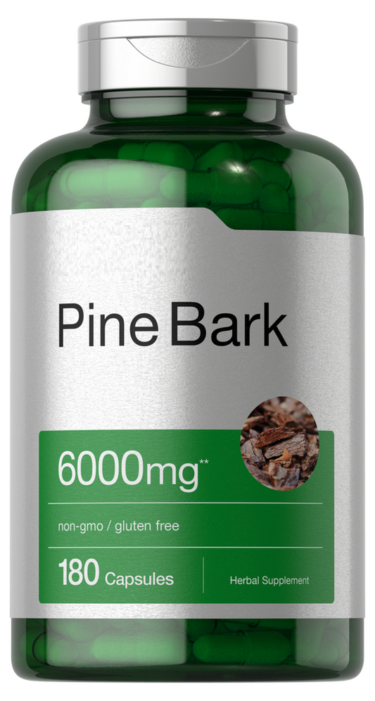 Pine Bark Extract 6000mg 180 Capsules Non-GMO, Gluten Free