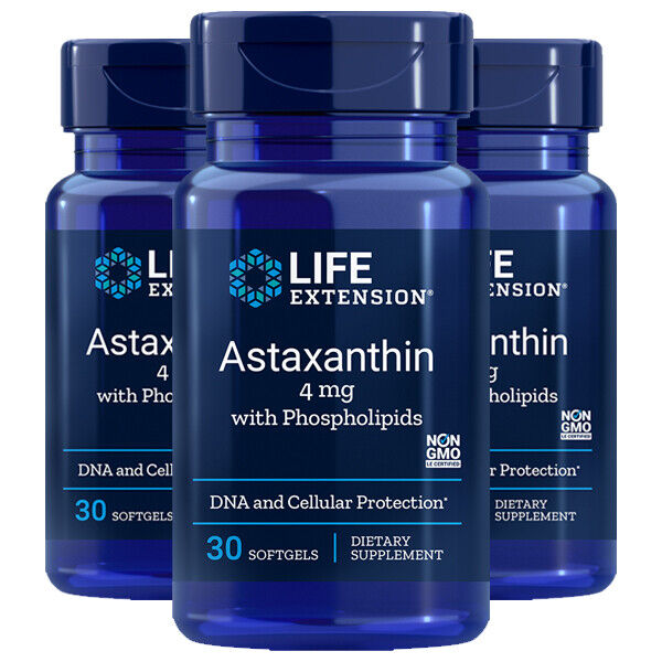 Astaxanthin with Phospholipids Life Extension - 3X30 gels