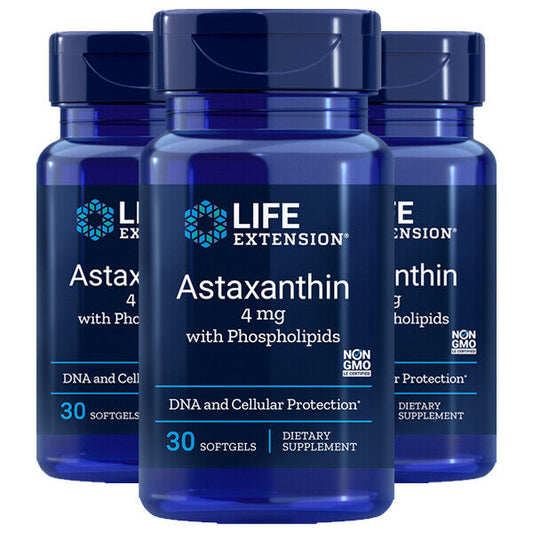 Astaxanthin with Phospholipids Life Extension - 3X30 gels