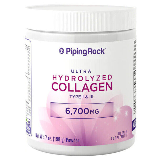 Ultra Hydrolyzed Collagen Powder Type I & III, 6700mg 7 oz (198 g) 1 & 3