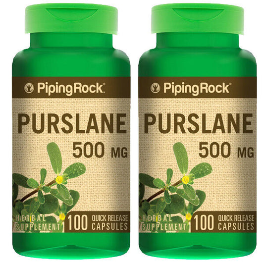 Purslane 500mg 2X100 Caps Portulaca Oleracea Omega 3 Whole Herb
