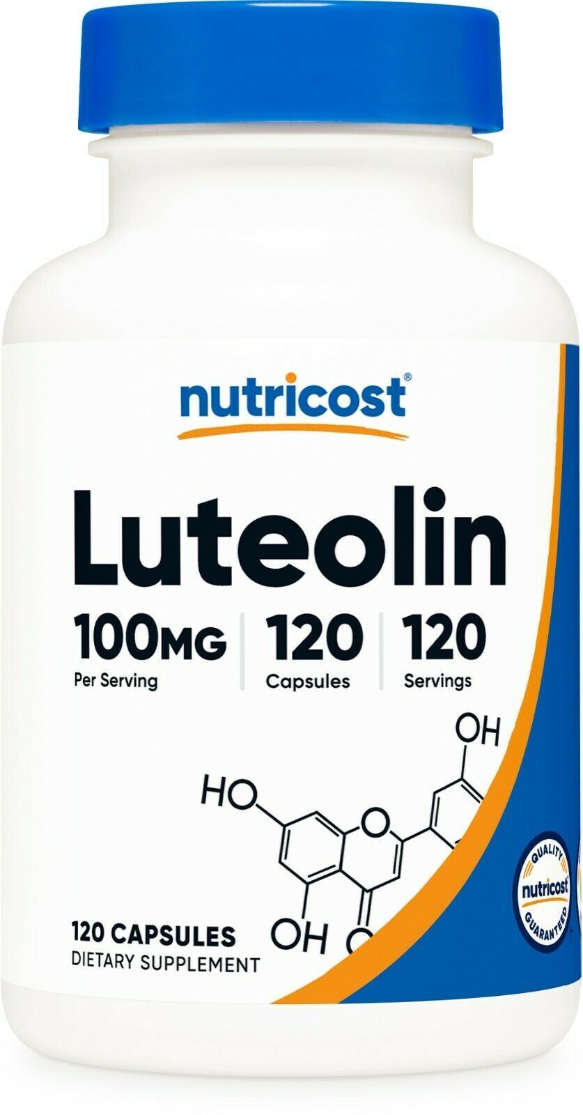 Luteolin 100mg 120 Capsules Nutricost Gluten Free/NON GMO/Vegeterian
