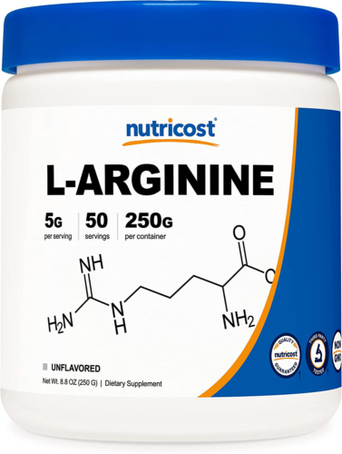 L-Arginine 5000mg (250 Grams)  Pure L-Arginine Powder  Non GMO/Vegeterian