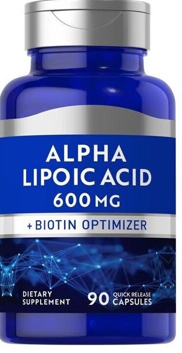 Alpha Lipoic Acid 600mg plus Biotin Optimizer 90 Caps Piping