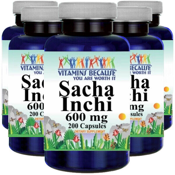 Sacha Inchi 600mg 5X200 Caps Plukenetia volbills