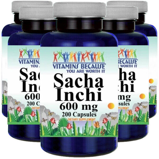 Sacha Inchi 600mg 5X200 Caps Plukenetia volbills