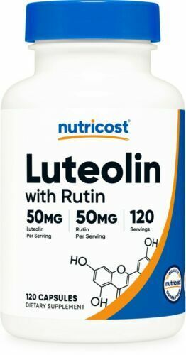 Luteolin with Rutin Complex 100mg (Luteolin 50mg, Rutin 50mg) Nutricost 120Caps