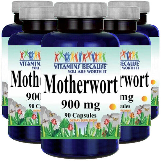 Motherwort 900mg 5X90 Caps Leonurus Cardiaca Lion's Tail