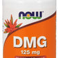 NOW Foods DMG, 125mg 100 Veg Caps N-Dimethyl Glycine Pangamic Amino Acid