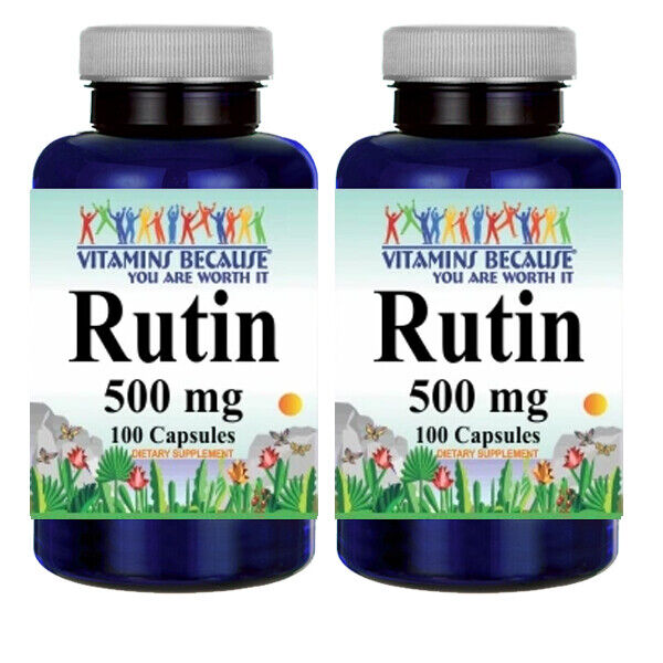 Rutin 500mg 2X100 Capsules by VB *Top Quality - USDA Approved Facility - USA*