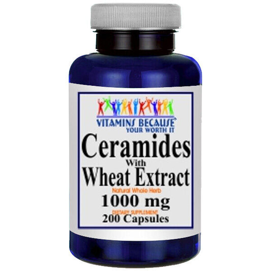 Ceramides with Wheat Extract 1000mg 200 Caps