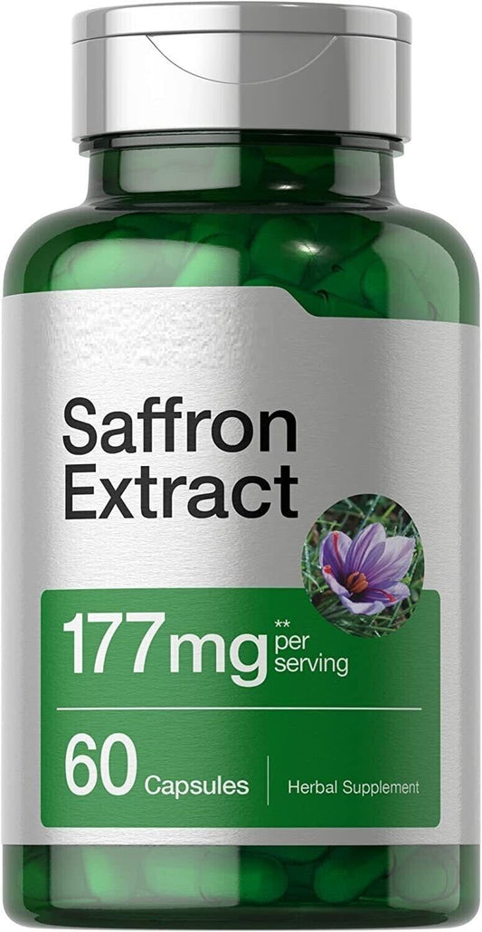 Saffron 177mg Extract 60 Caps Non-GMO/Gluten Free/No Preservatives