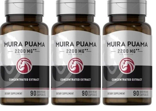 Muira Puama Extract 2200mg 3X90 Caps Non GMO/Gluten Free holistic