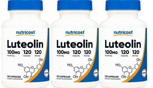 Luteolin 100mg 3X120 Capsules Nutricost Gluten Free/NON GMO/Vegeterian