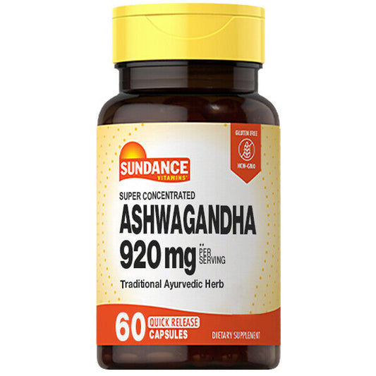 Ashwagandha Root 920mg 60 Caps Ayurvedic Herb
