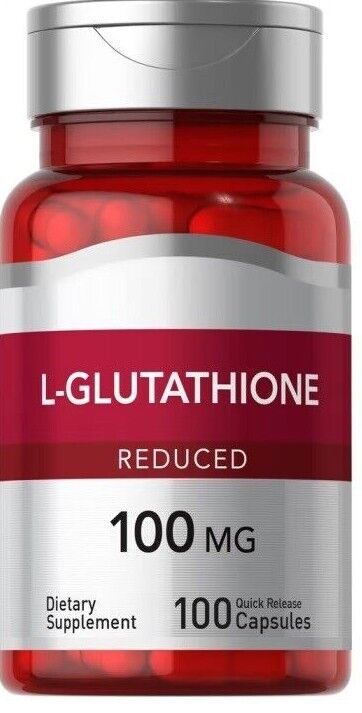 L-Glutathione 100mg 100 Caps Non GMO/Non Gluten