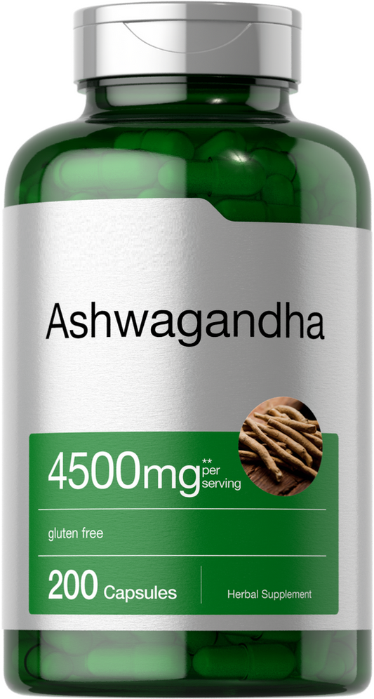 Ashwagandha 4500mg  200 Caps With Black Pepper Non GMO/Gluten Free