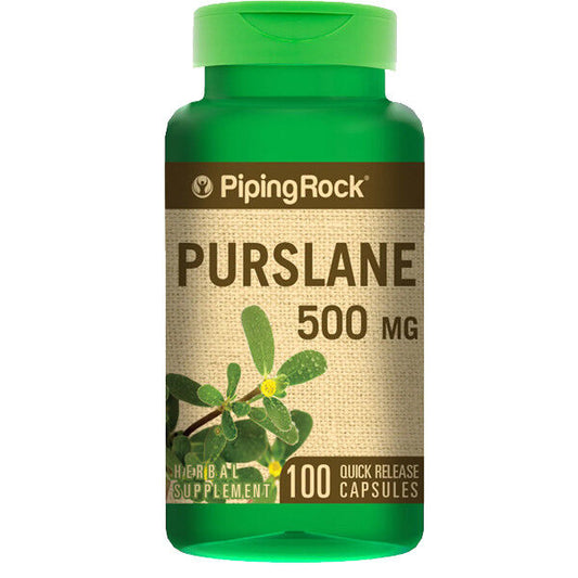 Purslane 500mg 100 Caps Portulaca Oleracea Omega 3 Whole Herb