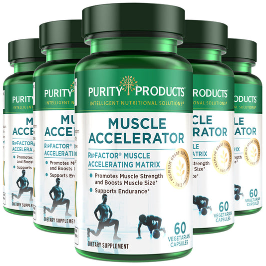 Purity Products Muscle Accelerator 650mg RipFactor Patented Clinic Tested 5X60