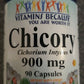 Chicory 900mg Cichorium Intybus 90 Caps
