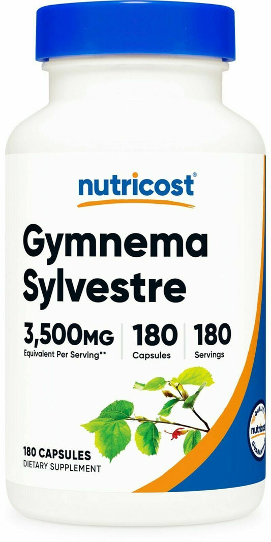 Gymnema Sylvestre 3500mg, 180 Caps Non-GMO/Vegeterian Nutricost AMPK Activator