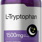 L Tryptophan 1500mg 180 Caps Extra Strength Non-GMO/No Gluten/No Soy