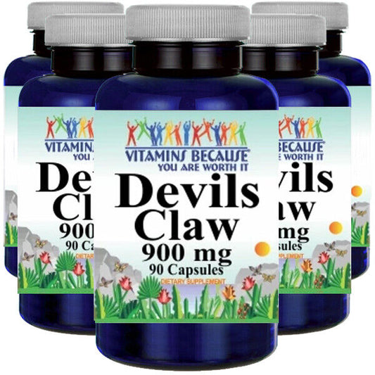 Devil's Claw Root 900mg 5X90caps Harpagophytum procumbens