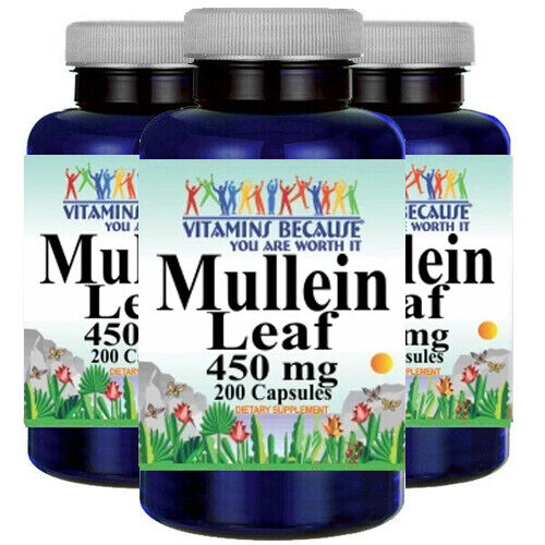 Mullein Leaf 1000mg 3X200 Caps Flavonoids