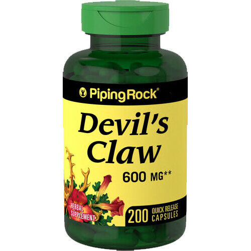 Devil's Claw 600mg 200 Caps 1200mg per 2 Caps Harpagophytum procumbens
