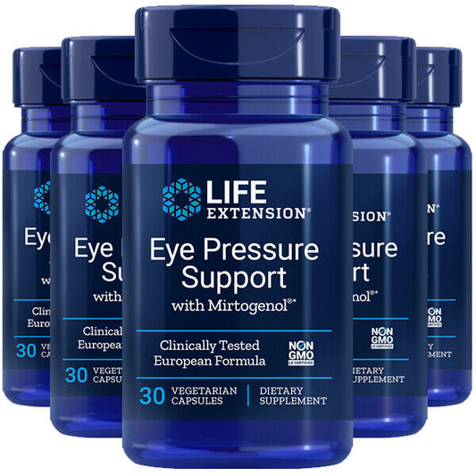 Life Extension Eye Pressure Support with Mirtogenol® – 5x30 Caps | Bilberry & Pycnogenol