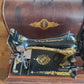 Singer Vintage Sewing Machine w. Gear Beautiful Wood Case C.1913 Model 28K
