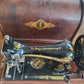 Singer Vintage Sewing Machine w. Gear Beautiful Wood Case C.1913 Model 28K