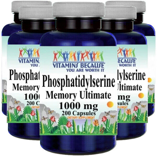 Phosphatidylserine 1000mg 5X200 Highest Potency USD Approved Facility