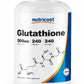 Glutathione 500mg 240 Caps - Gluten Free, Non-GMO Wholesale Size USA Nutricost