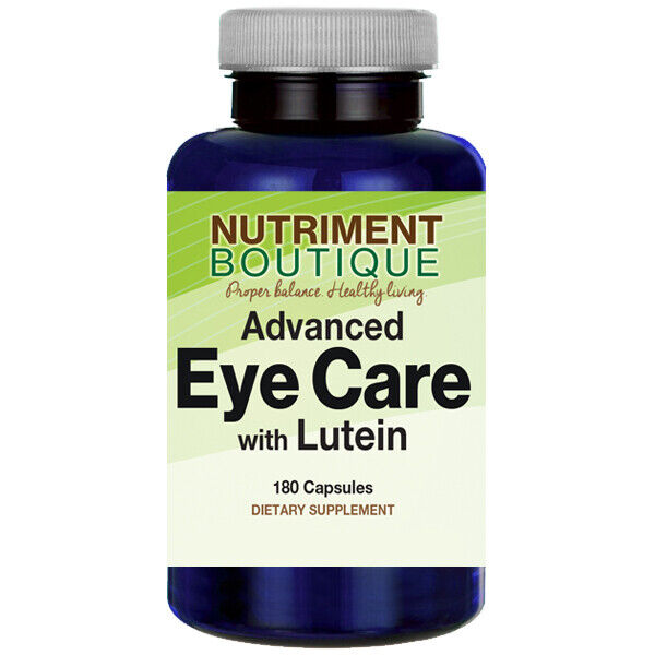 Advanced Eye Care With Lutein 40mg, Bilberry 260mg, L-Glutathione 50mg 180 Caps