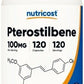 Pterostilbene 100mg  120 Capsules, Non-GMO/Gluten Free/GMP Compliant