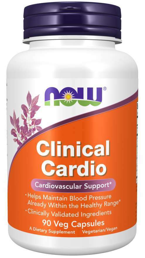 Now Foods Clinical Cardiot 90Caps L-Carnitine/Vitamin K2 MK-7 70mcg/Coq10