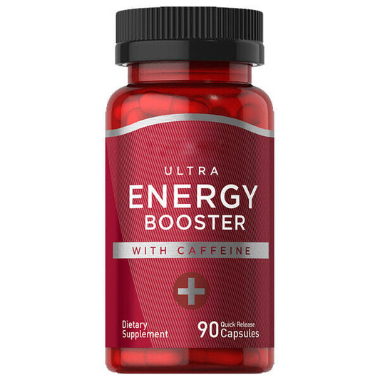 Ultra Energy Booster 90 Coated Caplets Ginseng/Guarana/Gotu/Bee Pollen by Piping