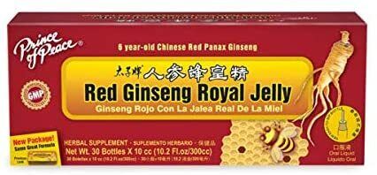 Red Panax Ginseng (Root) 500mg Royal Jelly 350mg 30 Units per Pack Prince of P