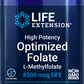 L-Methylfolate 8500mcg High Potency Optimized Folate Life Extension 30 Pills