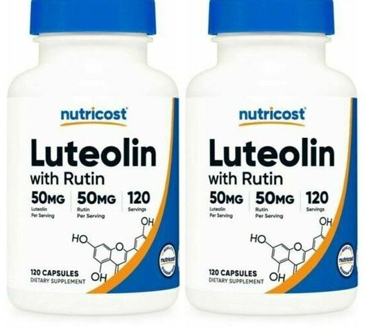 Luteolin with Rutin Complex 100mg (Luteolin 50mg/Rutin 50mg) Nutricost 2X120Caps