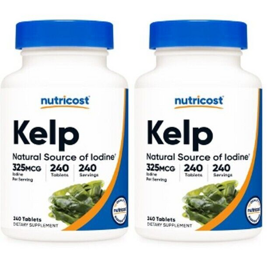 Kelp 325mcg 2X240 Tablets Non-GMO/ Gluten Free/Vegeterian