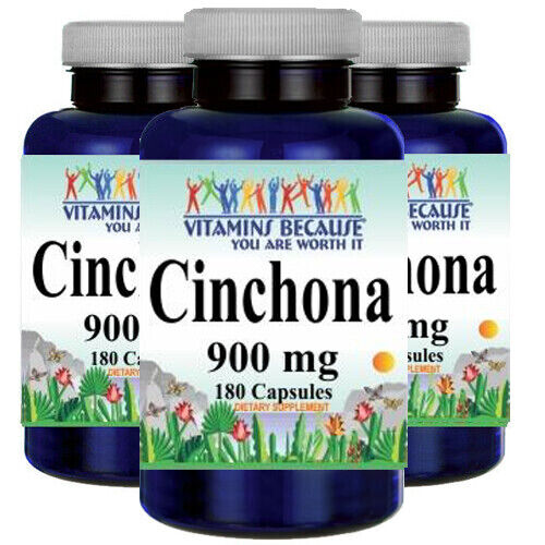 Cinchona Bark 900mg 3X180 Caps Cinchona Calisaya