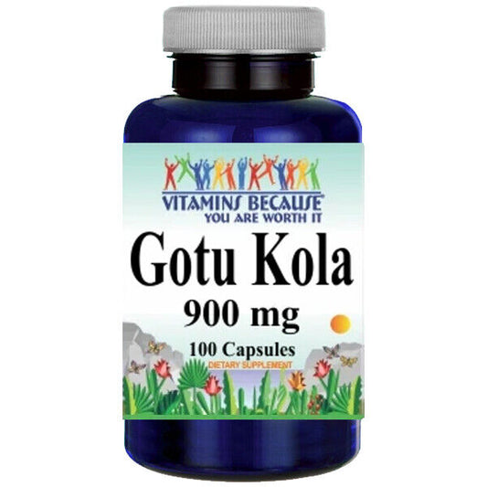 Gotu Kola 900mg 100 Capsules Centella Asiatica Aerial