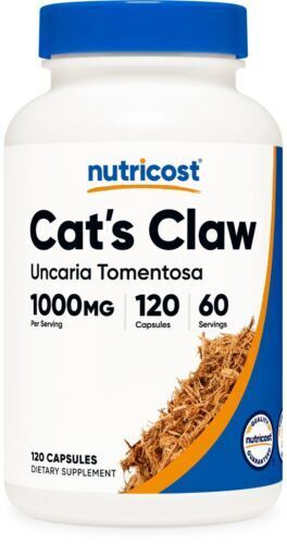Cat's Claw Capsules 1000mg, 120 Capsules  Non-GMO/Gluten Free/Vegeterian