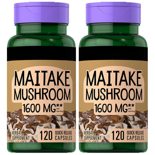 Piping Rock Maitake Mushroom Extract 1600mg 2X120 Capsules  (Grifola frondosa)