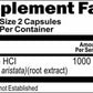 Berberine HCI 1000mg 5X180caps (Berberis Aristata) by Vitamins Because