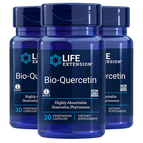 Life Extension Bio-Quercetin Phytosome 10mg | 3x30 Capsules (90 Total) | Equivalent to 500mg Standard Quercetin