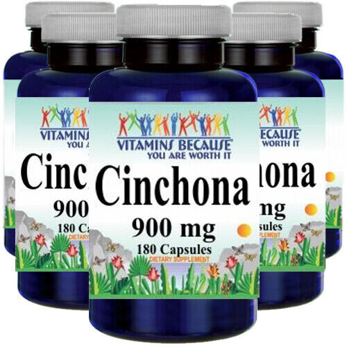 Cinchona Bark 900mg 5X180 Caps Cinchona Calisaya